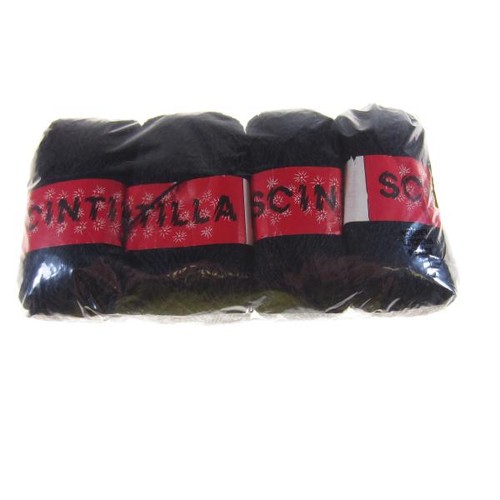 Gomitoli cotone viscosa nero - gomitoli, cotone/viscosa
