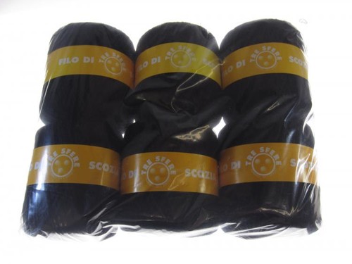 Gomitoli 100 cotone - cotone, nero